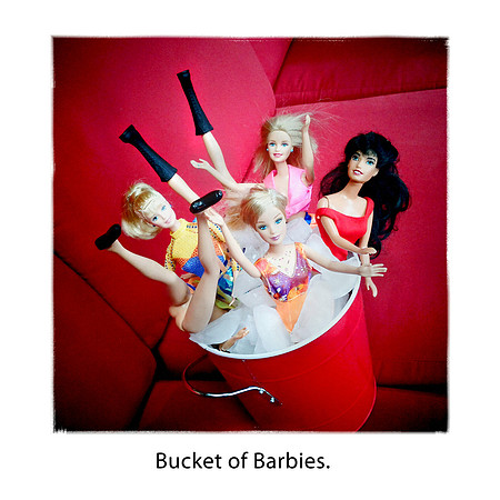 bucket of barbies