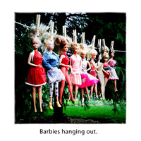 barbies hanging out