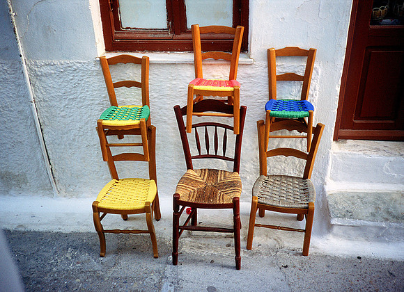 Chairs, Samos, Greece.