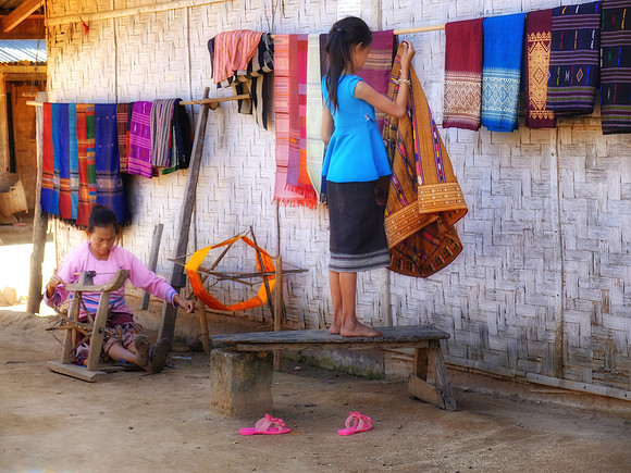 Weavers, Laos.