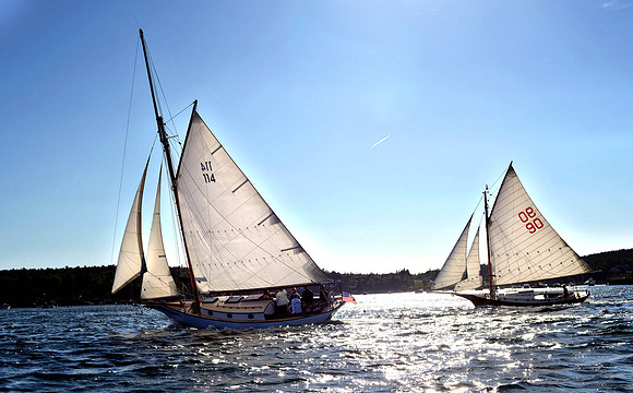 Sailboats, Mt. Desert Island, Maine.