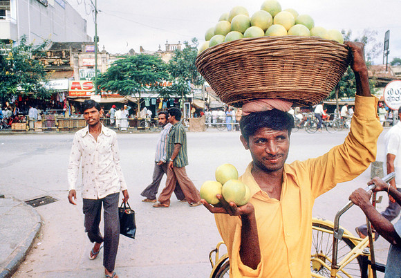 Orange Seller, Mysore, India.