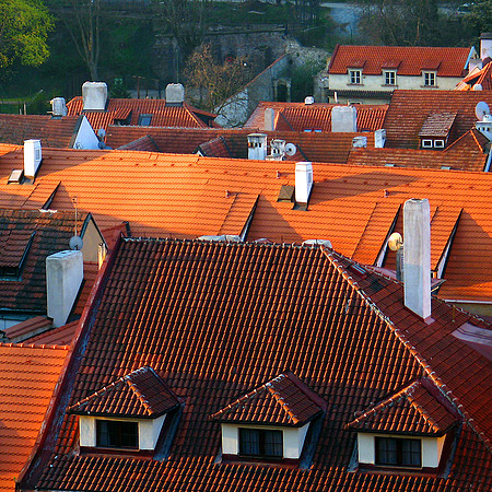 Rooftops, Prague.