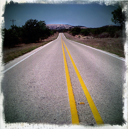 Road to Enchanted Rock, Texas.